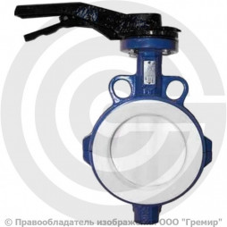 Затвор дисковый поворотный межфланцевый Ду-65 Ру-16 PTFE с нержавеющим диском Tecofi VP4449R-02PTFE