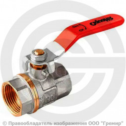 Кран латунный Ду-32 (1 1/4") Ру-40 ВР (ВН) полнопроходной рычаг MVI BV.511