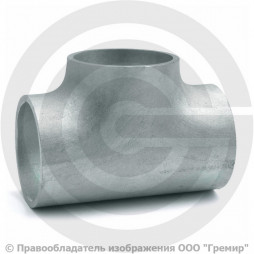 Тройник 89х6-57х4 (Ду 80-50) оцинкованный переходной ГОСТ 17376