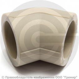 Угольник PP-R серый Дн 25 45гр Wavin Ekoplastik