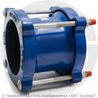 Муфта чугунная соединительная Ду-100 (Дн 109-128) Ру-10/16 ДРК Benarmo