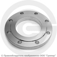 Фланец плоский нержавеющий 12х18н10т 1-125-16 ГОСТ 12820, Ру-16, Ду-125