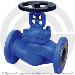 Клапан запорный стальной фланцевый Ду-150 Ру-40 (Т<300°С) сильфонный Benarmo