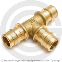 Тройник латунный для PE-X труб Дн 32 GX150 Giacomini
