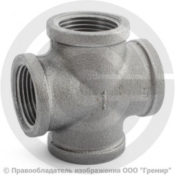 Крестовина чугунная ВР (ВН) Ду 25 (1")