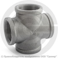 Крестовина чугунная ВР (ВН) Ду 32 (1 1/4") Крестовина чугунная ВР (ВН) Ду 32 (1 1/4")