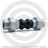 Компенсатор резиновый муфтовый (гибкая вставка) Ду-32 G 1 1/4" Ру-10 EPDM ABRA EJS-30 Компенсатор резиновый муфтовый (гибкая вставка) Ду-32 G 1 1/4" Ру-10 EPDM ABRA EJS-30