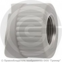 Седло вварное PP-R серое ВР (ВН) Дн 90-3/4" Wavin Ekoplastik Седло вварное PP-R серое ВР (ВН) Дн 90-3/4" Wavin Ekoplastik