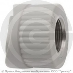 Седло вварное PP-R серое ВР (ВН) Дн 90-3/4" Wavin Ekoplastik