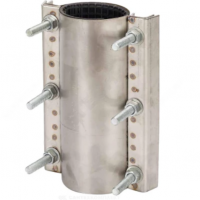 Хомут ремонтный двухсторонний нержавеющий Ду-50 L=250мм