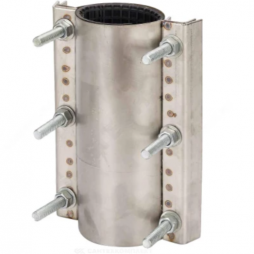 Хомут ремонтный двухсторонний нержавеющий Ду-50 L=250мм