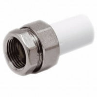 Муфта PP-R комбинированная разъемная белая наружная пайка/ВР Дн 50-1 1/2" RTP (РосТурПласт) Муфта PP-R комбинированная разъемная белая наружная пайка/ВР Дн 50-1 1/2" RTP (РосТурПласт)