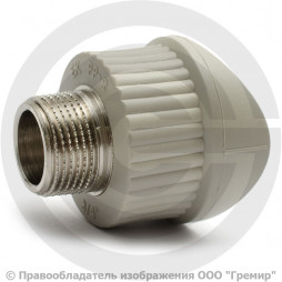 Седло вварное PP-R серое НР (НАР) Дн 75-3/4" Wavin Ekoplastik