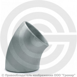 Отвод 89х3,5 (Ду-80) оцинкованный 45 градусов ГОСТ 17375