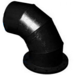 Колено (отвод) фланец-гладкий конец УФГ ВЧШГ с ЦПП Ду-600