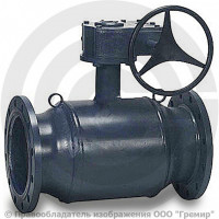 Кран стальной фланцевый с редуктором Ду-300 Ру-16 L=750мм Danfoss JIP Premium FF