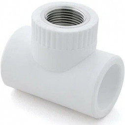 Тройник PP-R комбинированный белый ВР (ВН) Дн 32-3/4" Китай