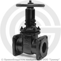 Задвижка чугунная фланцевая Ду-80 Ру-10 (Т<225°С) 30ч6бр ЛМЗ Задвижка чугунная фланцевая Ду-80 Ру-10 (Т<225°С) 30ч6бр ЛМЗ