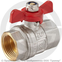 Кран латунный Ду-15 (1/2") Ру-40 ВР (ВН) полнопроходной бабочка MVI BV.513 Кран латунный Ду-15 (1/2") Ру-40 ВР (ВН) полнопроходной бабочка MVI BV.513