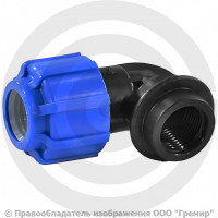 Отвод ПЭ компрессионный Дн 20-3/4" 90гр ВР (ВН) ТПК-АКВА