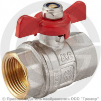 Кран латунный Ду-20 (3/4") Ру-40 ВР (ВН) полнопроходной бабочка MVI BV.513 Кран латунный Ду-20 (3/4") Ру-40 ВР (ВН) полнопроходной бабочка MVI BV.513