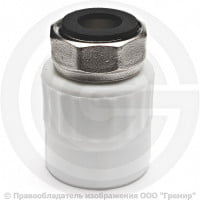 Муфта PP-R комбинированная белая с накидной гайкой Дн 25-1/2" VALFEX