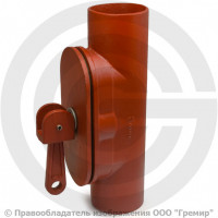 Ревизия чугунная безраструбная SML Ду-200 с замком с перекидным рычагом Китай Ревизия чугунная безраструбная SML Ду-200 с замком с перекидным рычагом Китай