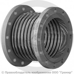 Компенсатор сильфонный осевой многослойный с поворотными фланцами Ду-200 Ру-16 L=250мм КСОF Hortum