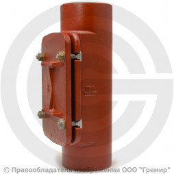 Ревизия чугунная безраструбная SML Ду-100 с прямоугольной крышкой Китай