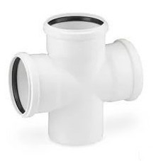 Крестовина PP-M одноплоскостная бесшумная белая Дн 110-50-50 87гр б/нап в/к RTP (РосТурПласт) 2