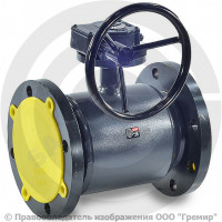 Кран стальной фланцевый с редуктором Ду-350 Ру-25 L=780мм Danfoss JIP/G-FF