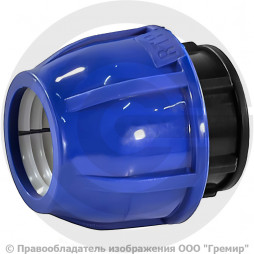 Заглушка ПЭ компрессионная Дн 20 Ру-16 VALFEX