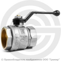 Кран латунный Ду-50 (2") Ру-25 ВР (ВН) муфтовый никель рычаг LD Pride 47.50.В-В.Р. Кран латунный Ду-50 (2") Ру-25 ВР (ВН) муфтовый никель рычаг LD Pride 47.50.В-В.Р.