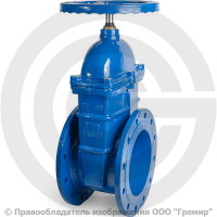 Задвижка чугунная фланцевая Ду-600 Ру-16 (Т<120°С) 30ч39р Китай