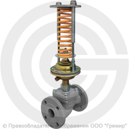 Регулятор давления прямого действия НЗ "до себя" чугунный фланцевый Ду-40 Ру-16 Kvy=25 м3/ч 0,1-0,6 МПа Энерготехномаш УРРД-НЗ-РД