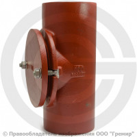 Ревизия чугунная безраструбная SML Ду-50 с круглой крышкой Китай Ревизия чугунная безраструбная SML Ду-50 с круглой крышкой Китай