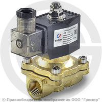 Клапан электромагнитный латунный Ду-15 (1/2") Ру-7 ВР (ВН) с катушкой 24В (Т<90°С) НЗ СК-12 Росма Клапан электромагнитный латунный Ду-15 (1/2") Ру-7 ВР (ВН) с катушкой 24В (Т<90°С) НЗ СК-12 Росма