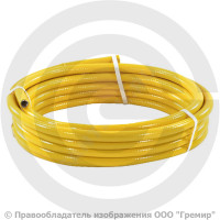 Труба гофрированная нержавеющая в желтой оболочке SS304 15A Ру-15 отожженная для газоснабжения бухта 10м STAHLMANN Труба гофрированная нержавеющая в желтой оболочке SS304 15A Ру-15 отожженная для газоснабжения бухта 10м STAHLMANN