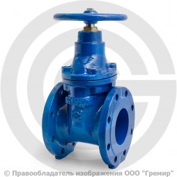 Задвижка чугунная фланцевая Ду-100 Ру-16 (Т<75°С) 30ч39р (МЗВ) Зав. им. Гаджиева