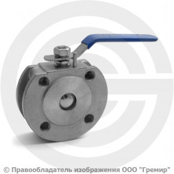 Кран нержавеющий AISI 304 (CF8) межфланцевый под привод Ду-25 (1") Ру-16 NK-BIFp25/4