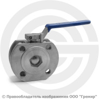 Кран нержавеющий AISI 304 (CF8) межфланцевый под привод Ду-32 (1 1/4") Ру-16 NK-BIFp32/4