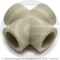 Крестовина PP-R серая Дн 32 Wavin Ekoplastik