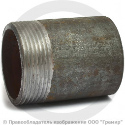 Резьба стальная удлиненная L=60мм Ду-40 (1 1/2") КАЗ