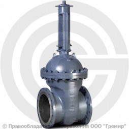 Задвижка стальная фланцевая с редуктором Ду-600 Ру-16 (Т<425°С) 30с541нж