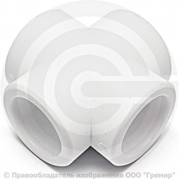 Крестовина PP-R белая внутренняя пайка Дн 50 RTP (РосТурПласт)