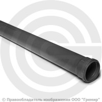 Труба НПВХ (ПВХ) канализационная серая Дн 50х3,2 безнапорная L=0,5м в/к Хемкор Труба НПВХ (ПВХ) канализационная серая Дн 50х3,2 безнапорная L=0,5м в/к Хемкор