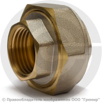 Американка (соединитель) латунная прямая ВР (ВН) Ду-20 (3/4") никель Aquasfera Американка (соединитель) латунная прямая ВР (ВН) Ду-20 (3/4") никель Aquasfera
