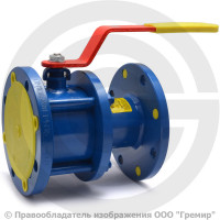 Кран стальной фланцевый Ду-125 Ру-16 L=255мм полнопроходной МАРШАЛ 11с67п СФ.00.1.016.125