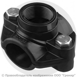 Седелка ПЭ Дн 32-1" ВР (ВН) Ру-16 с резьбовым выходом VALFEX