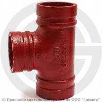 Тройник переходной под резьбу грувлок Ду 100-50 (Дн 108х2") Ру-25 XGQT08S